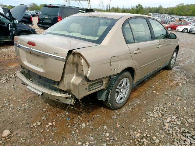 1G1ZS58F97F109936 - 2007 CHEVROLET MALIBU LS TAN photo 4