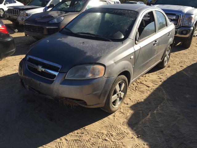 KL1TD56638B061179 - 2008 CHEVROLET AVEO BASE ნაცრისფერი ფოტო 2