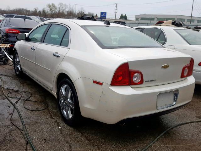 1G1ZC5E01CF273639 - 2012 CHEVROLET MALIBU 1LT WHITE photo 3