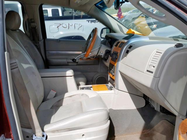 1A8HW58227F556332 - 2007 CHRYSLER ASPEN LIMI MAROON photo 5