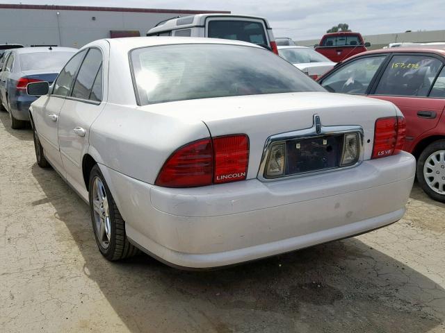 1LNHM87A71Y648762 - 2001 LINCOLN LS WHITE photo 3