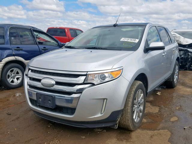 2FMDK3JC9CBA90222 - 2012 FORD EDGE SEL CHARCOAL photo 2