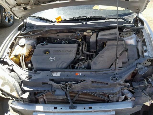 JM1BK12G981855384 - 2008 MAZDA 3 I SILVER photo 7