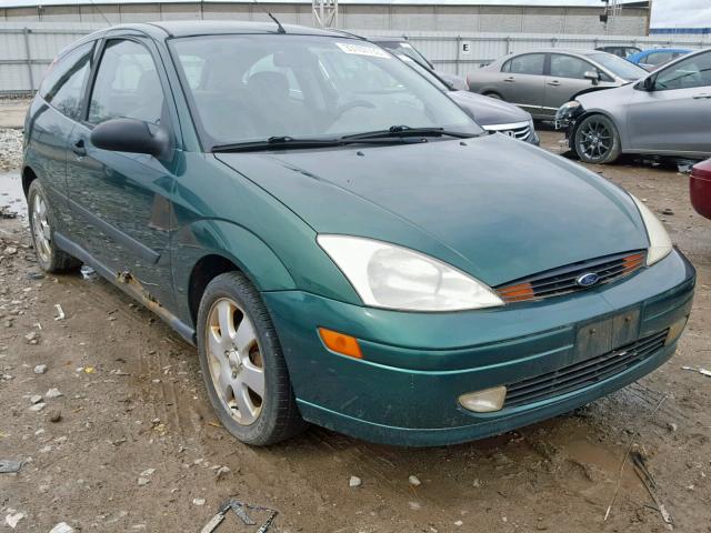 3FAFP31301R166798 - 2001 FORD FOCUS ZX3 GREEN photo 1