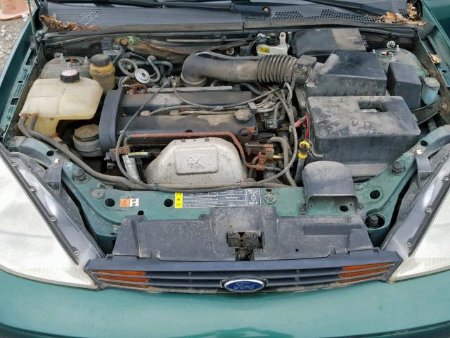 3FAFP31301R166798 - 2001 FORD FOCUS ZX3 GREEN photo 7