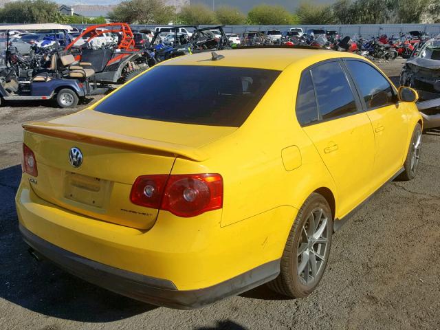 3VWWJ71K37M171670 - 2007 VOLKSWAGEN JETTA GLI YELLOW photo 4