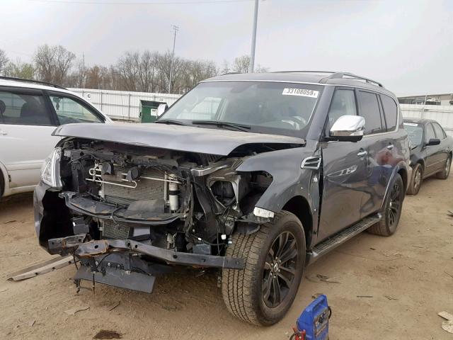 JN8AY2NC5H9503899 - 2017 NISSAN ARMADA SV GRAY photo 2