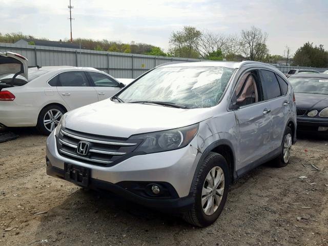 2HKRM4H73CH602175 - 2012 HONDA CR-V EXL SILVER photo 2