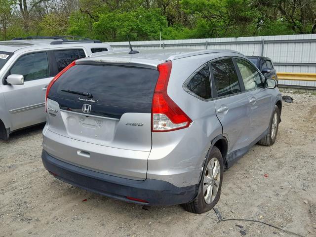 2HKRM4H73CH602175 - 2012 HONDA CR-V EXL SILVER photo 4