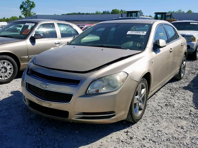 1G1ZH57B58F220739 - 2008 CHEVROLET MALIBU 1LT 金色 照片 2