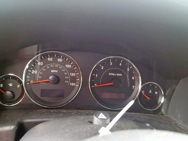 1J8HG48K67C573725 - 2007 JEEP COMMANDER BURGUNDY photo 8