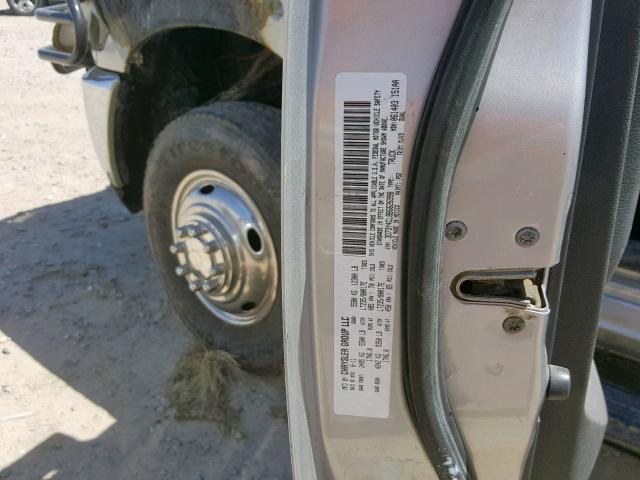 3D73Y4CL8BG626998 - 2011 DODGE RAM 3500 SILVER photo 10