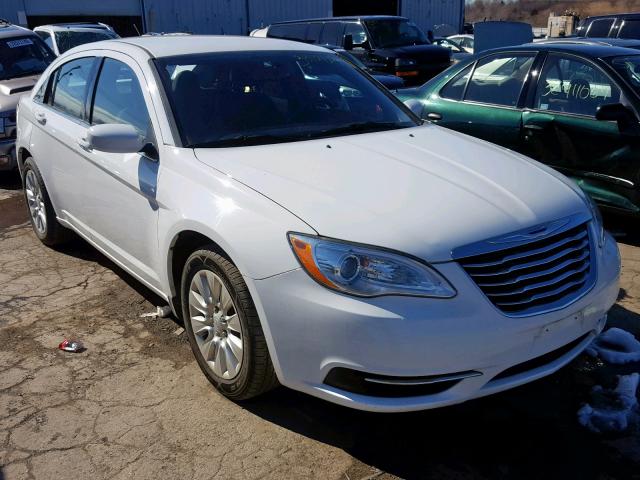 1C3CCBAB1CN148119 - 2012 CHRYSLER 200 LX WHITE photo 1