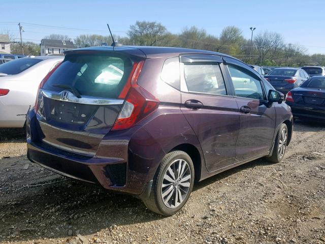 3HGGK5H81FM719992 - 2015 HONDA FIT EX PURPLE photo 4