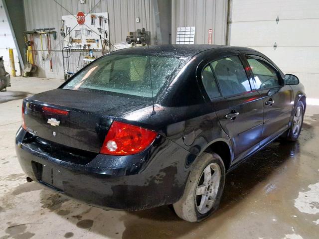 1G1AT58H997287547 - 2009 CHEVROLET COBALT LT BLACK photo 4