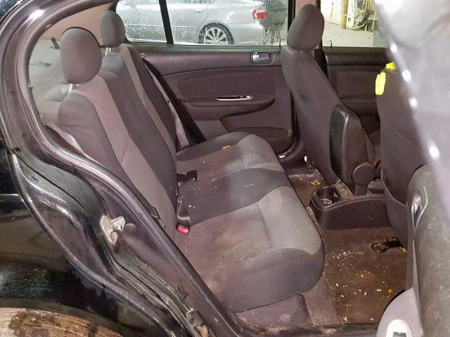 1G1AT58H997287547 - 2009 CHEVROLET COBALT LT BLACK photo 6