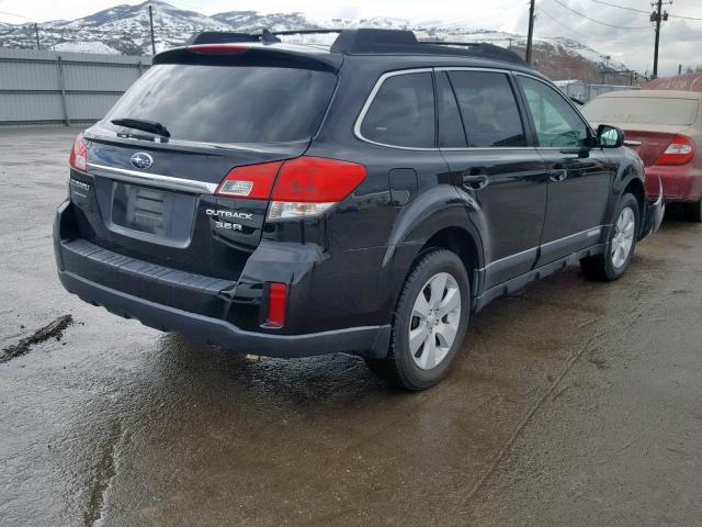 4S4BREKC5B2392527 - 2011 SUBARU OUTBACK 3. BLACK photo 4