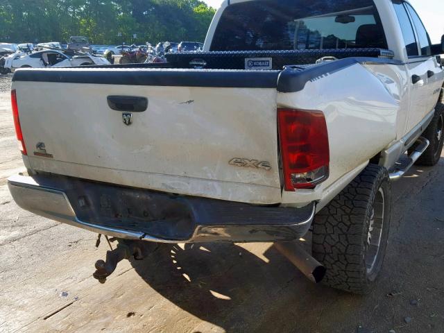 3D7KU28C73G793052 - 2003 DODGE RAM 2500 S თეთრი ფოტო 9
