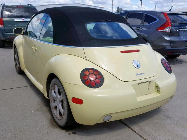 3VWCD21Y84M303965 - 2004 VOLKSWAGEN NEW BEETLE Sarı foto 3