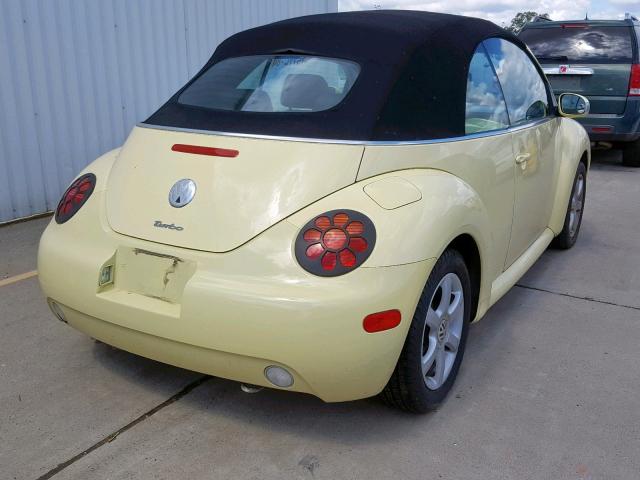 3VWCD21Y84M303965 - 2004 VOLKSWAGEN NEW BEETLE Sarı foto 4