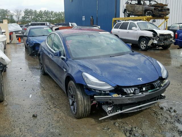 5YJ3E1EA8JF005603 - 2018 TESLA MODEL 3 BLUE photo 1