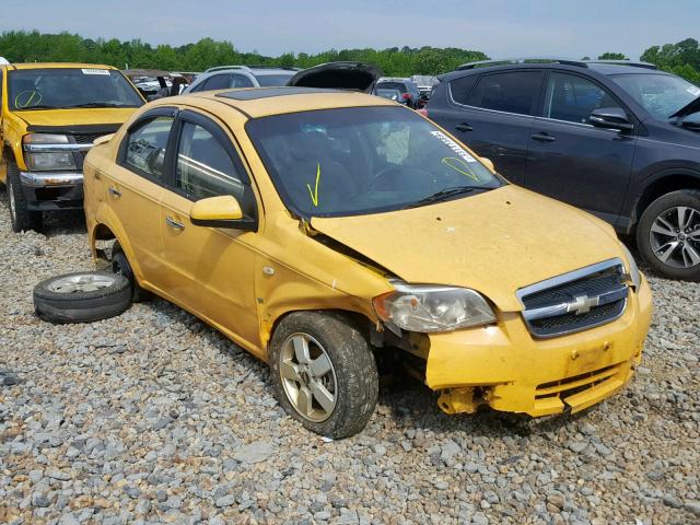 KL1TG56618B172918 - 2008 CHEVROLET AVEO LT YELLOW photo 1