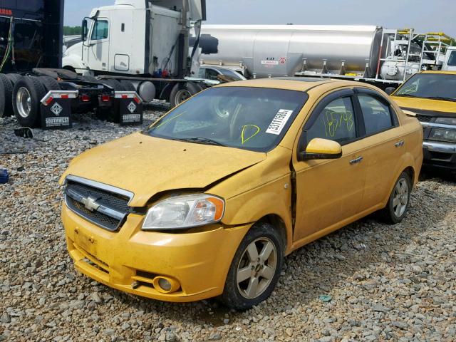 KL1TG56618B172918 - 2008 CHEVROLET AVEO LT YELLOW photo 2