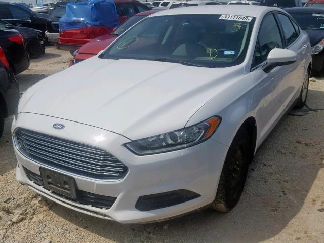 1FA6P0G79E5366807 - 2014 FORD FUSION S WHITE photo 2