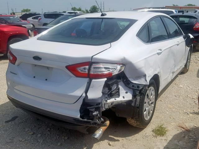 1FA6P0G79E5366807 - 2014 FORD FUSION S WHITE photo 4