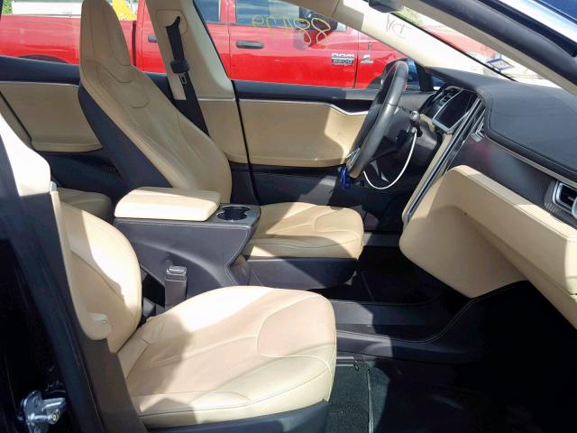 5YJSA1DNXDFP22522 - 2013 TESLA MODEL S أزرق صورة 5