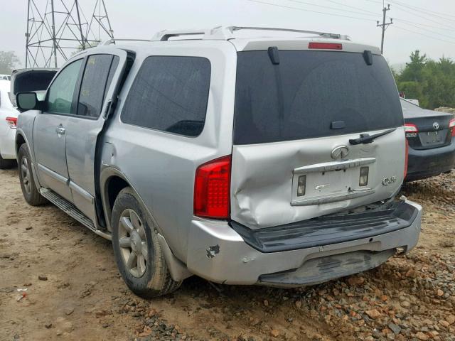 5N3AA08C77N801850 - 2007 INFINITI QX56 SILVER photo 3