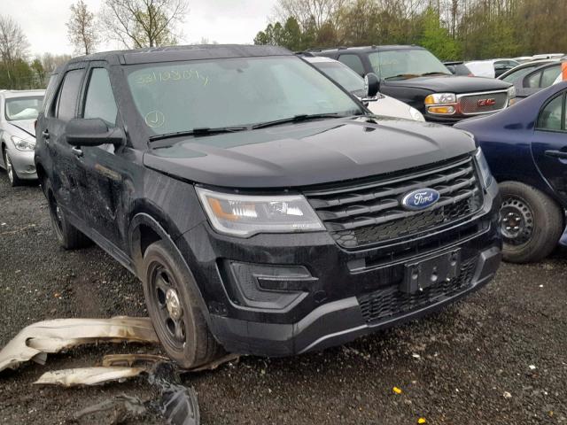 1FM5K8AR1HGD60355 - 2017 FORD EXPLORER P BLACK photo 1