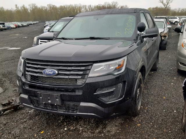 1FM5K8AR1HGD60355 - 2017 FORD EXPLORER P BLACK photo 2