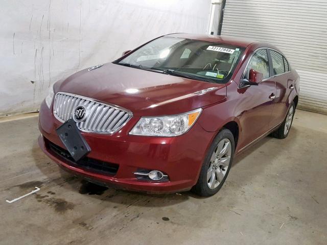 1G4GD5EG4AF165064 - 2010 BUICK LACROSSE C RED photo 2