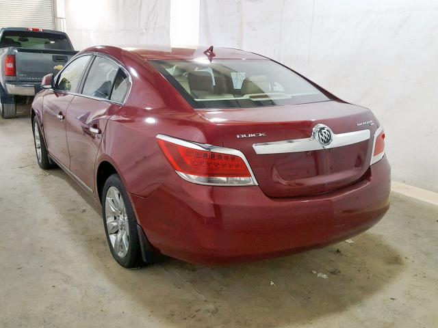 1G4GD5EG4AF165064 - 2010 BUICK LACROSSE C RED photo 3