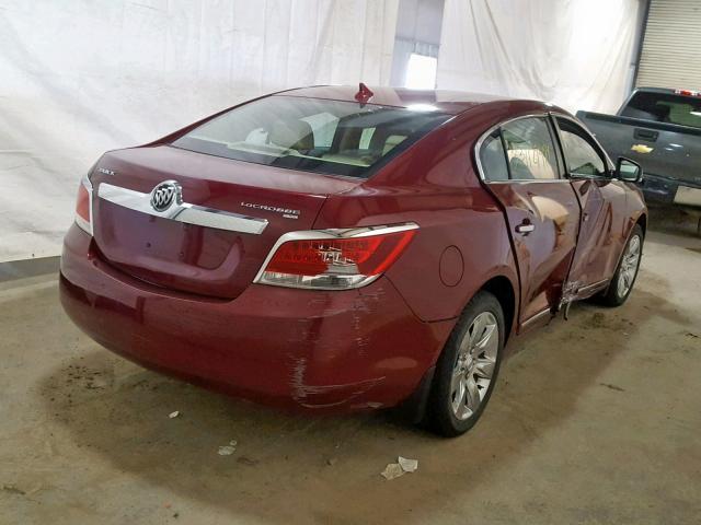 1G4GD5EG4AF165064 - 2010 BUICK LACROSSE C RED photo 4