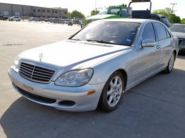 WDBNG84J05A442585 - 2005 MERCEDES-BENZ S 500 4MAT SILVER photo 2