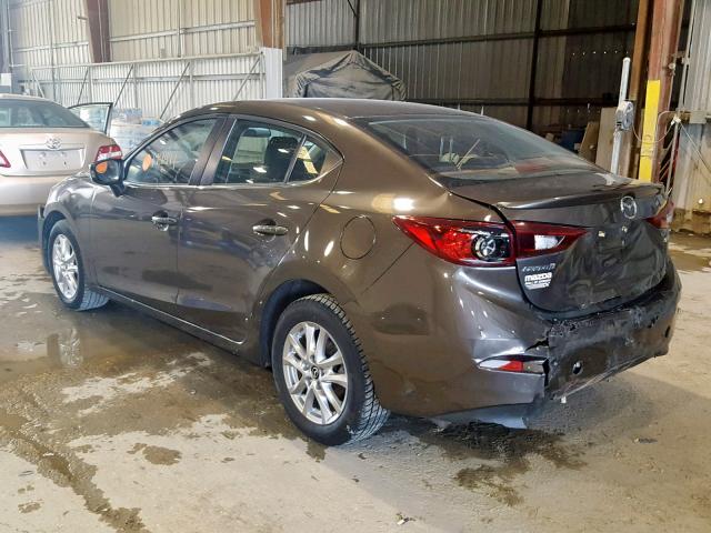 JM1BM1V71E1158728 - 2014 MAZDA 3 TOURING BROWN photo 3