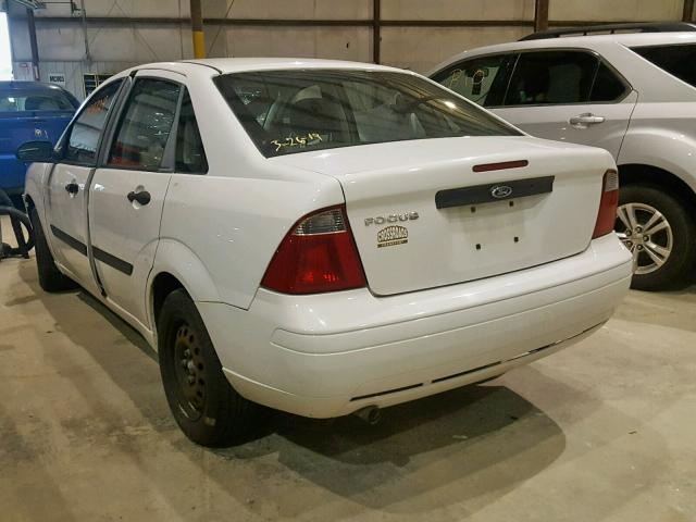 1FAFP34N87W279997 - 2007 FORD FOCUS ZX4 WHITE photo 3