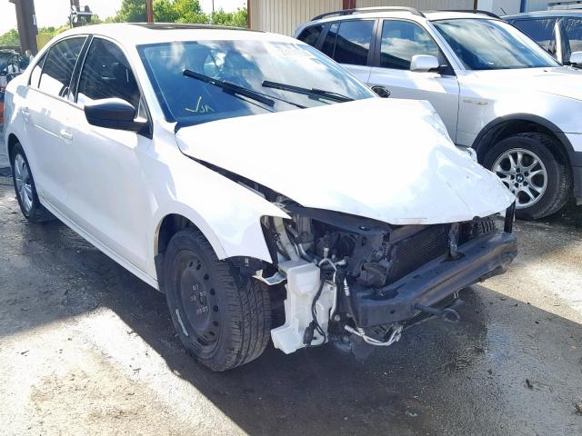 3VW2K7AJ1CM337570 - 2012 VOLKSWAGEN JETTA BASE WHITE photo 1