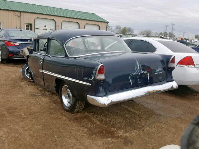 B55N011478 - 1955 CHEVROLET 210 BLUE photo 3