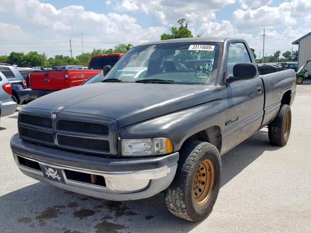 3B7KC26Z81M267208 - 2001 DODGE RAM 2500 BLACK photo 2