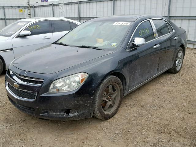 1G1ZH57B99F181588 - 2009 CHEVROLET MALIBU 1LT BLACK photo 2