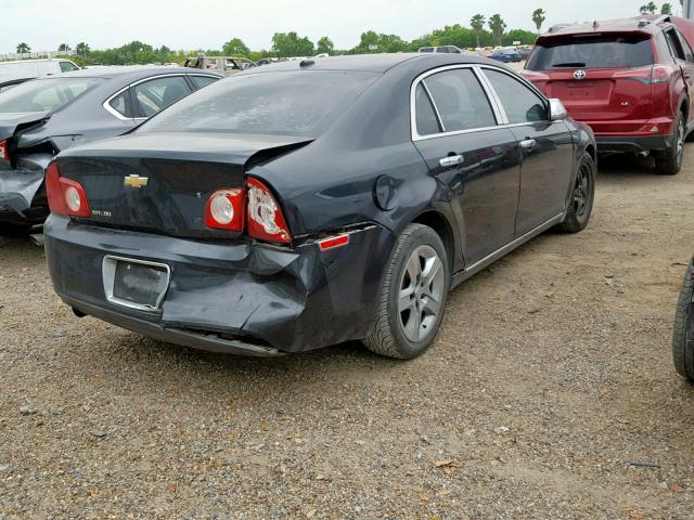 1G1ZH57B99F181588 - 2009 CHEVROLET MALIBU 1LT BLACK photo 4