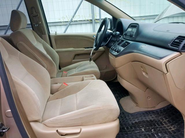 5FNRL38275B062056 - 2005 HONDA ODYSSEY LX BEIGE photo 5