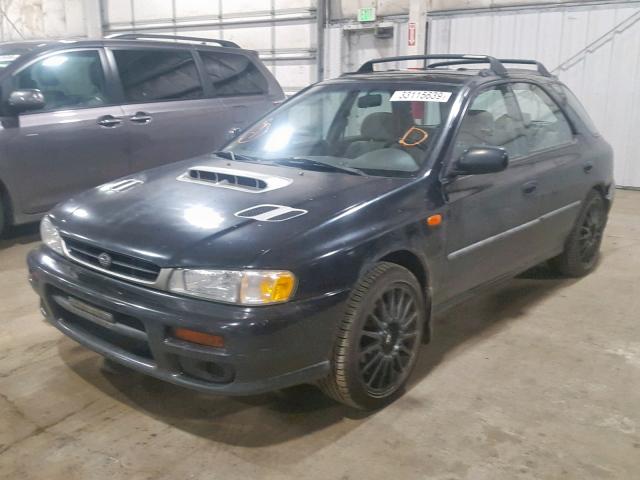 JF1GF4356XH809001 - 1999 SUBARU IMPREZA L BLACK photo 2