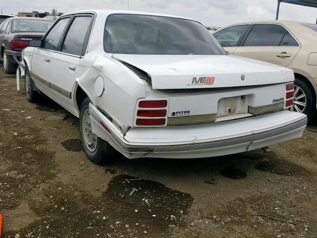 1G3AG54N6P6370251 - 1993 OLDSMOBILE CUTLASS CI თეთრი ფოტო 3