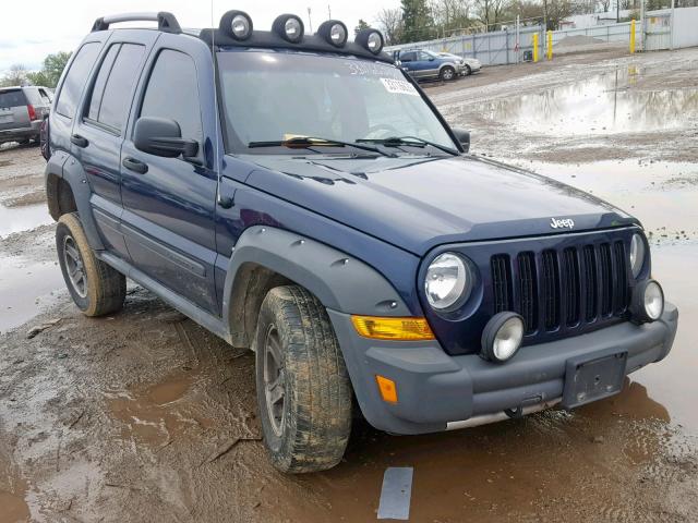 1J4GL38K66W219199 - 2006 JEEP LIBERTY RE BLUE photo 1