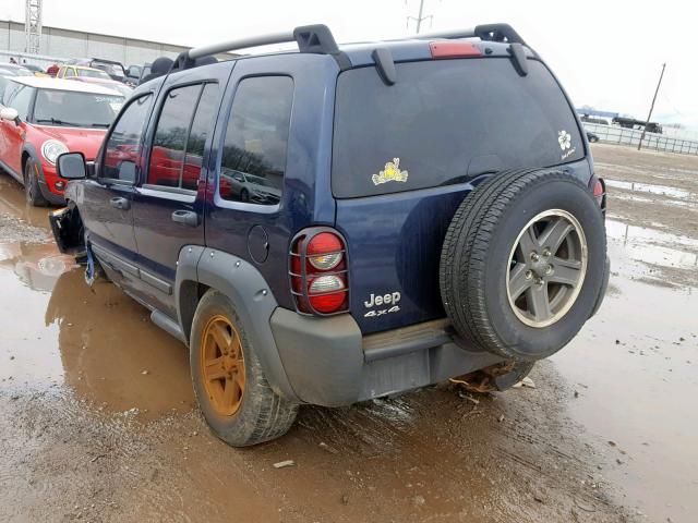 1J4GL38K66W219199 - 2006 JEEP LIBERTY RE BLUE photo 3