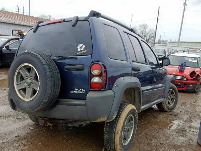 1J4GL38K66W219199 - 2006 JEEP LIBERTY RE BLUE photo 4